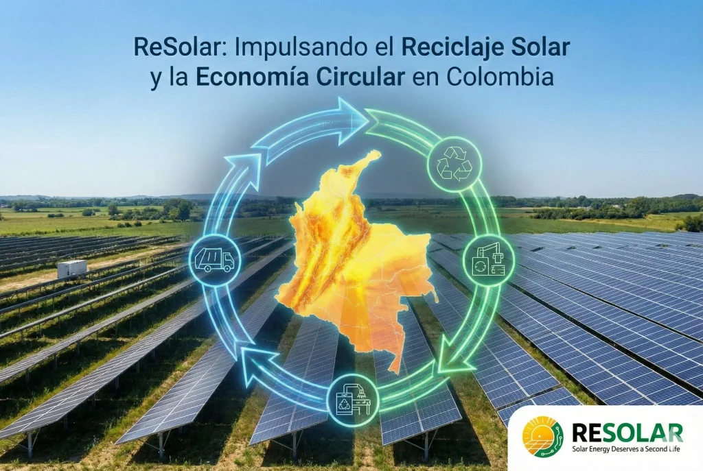 ReSolar lidera el reciclaje de paneles solares en Colombia