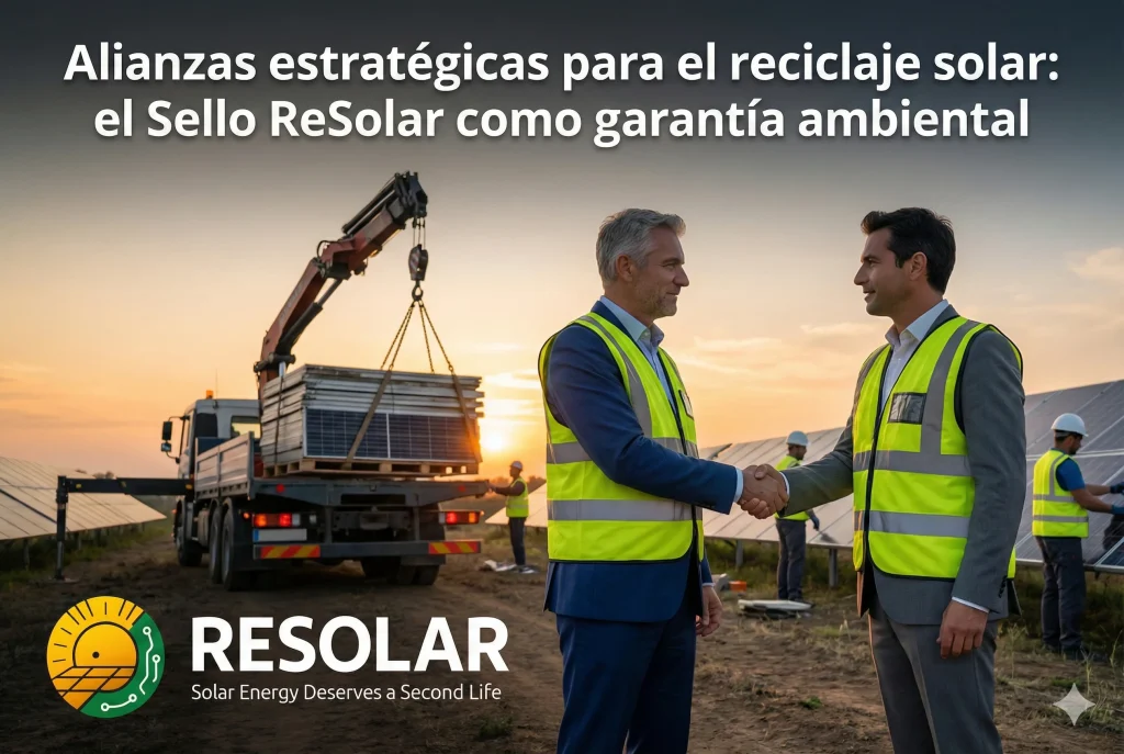 Alianzas estratégicas para el reciclaje solar: el Sello ReSolar como garantía ambiental