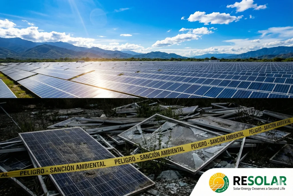 ¿Qué riesgos asume una empresa al no disponer correctamente sus paneles solares?