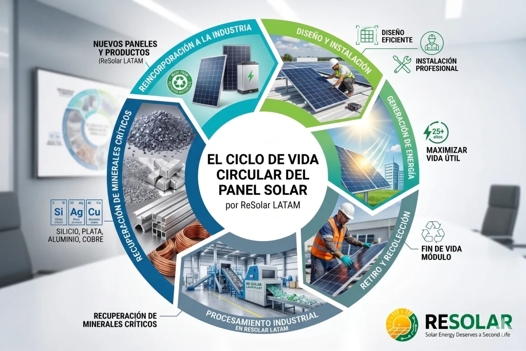 Recuperación de Minerales Críticos en Paneles Solares El Futuro de la Energía Solar en Colombia